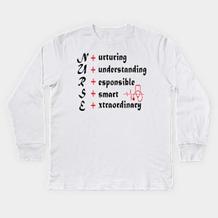 Nurse meaning Kids Long Sleeve T-Shirt